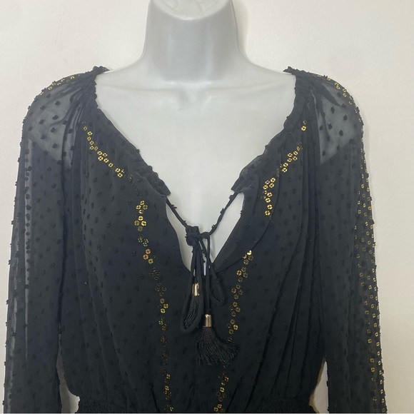 ALTUZARRA for target Sequined Swiss-dot chiffon dress size 8 - Picture 4 of 15